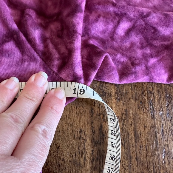 GoFish | 100% Cotton Pink Tie Dye Button Down Blouse with Eyelet, Size S - Picture 6 of 7